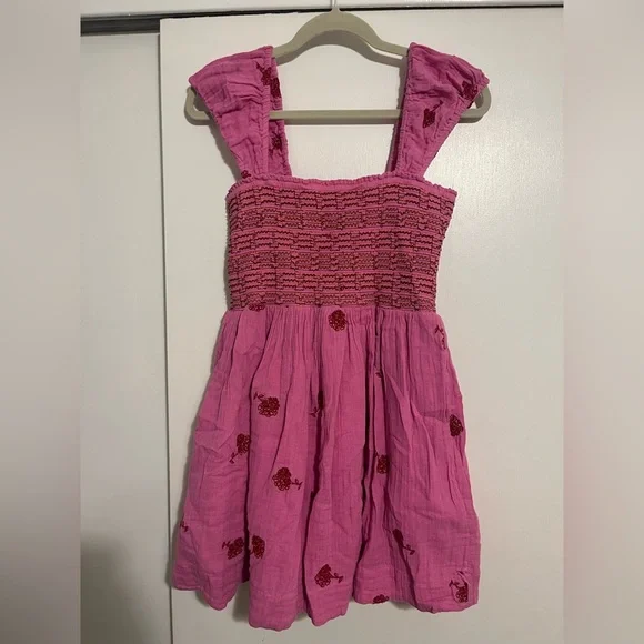Free People Tory Embroidered Mini Dress Color: Island Flower Size M - Picture 2 of 4